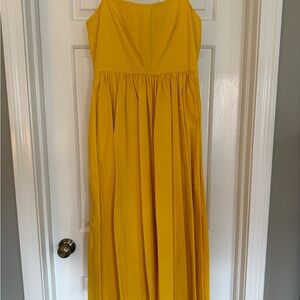 J Crew Yellow Sleeveless Maxi Dress